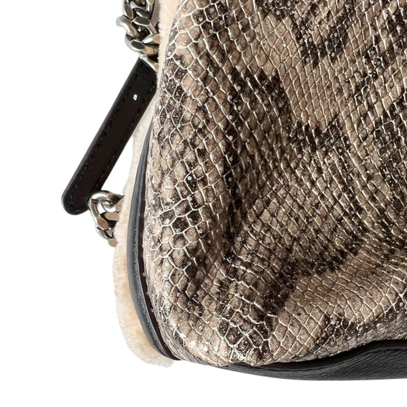 Aimee Kestenberg Last Night Top Handle Shearling Leather Crossbody Bag - Picture 8 of 14